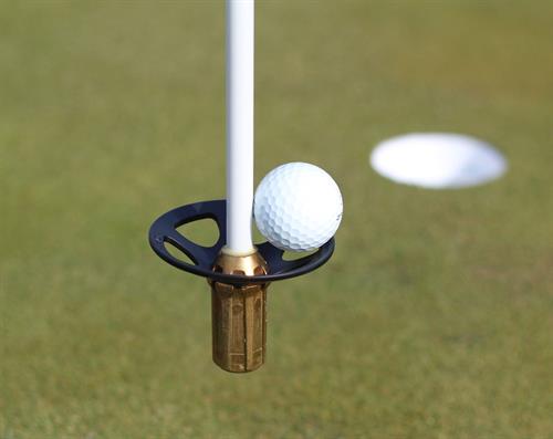 Masters Golf Shot Skipping Across Water Golf Course Golf Ball