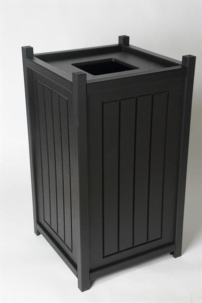 13 Gallon Square Trash Container with Liner